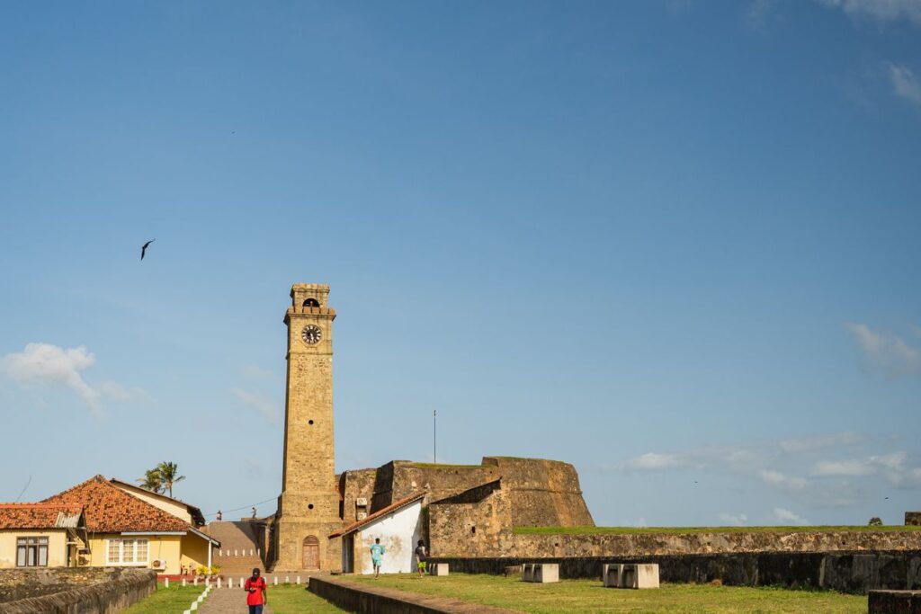 The clock tower at Galle Fort