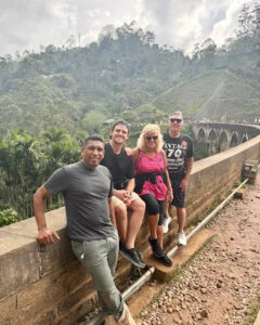Guests at the Nine Arch Bridge in Ella
